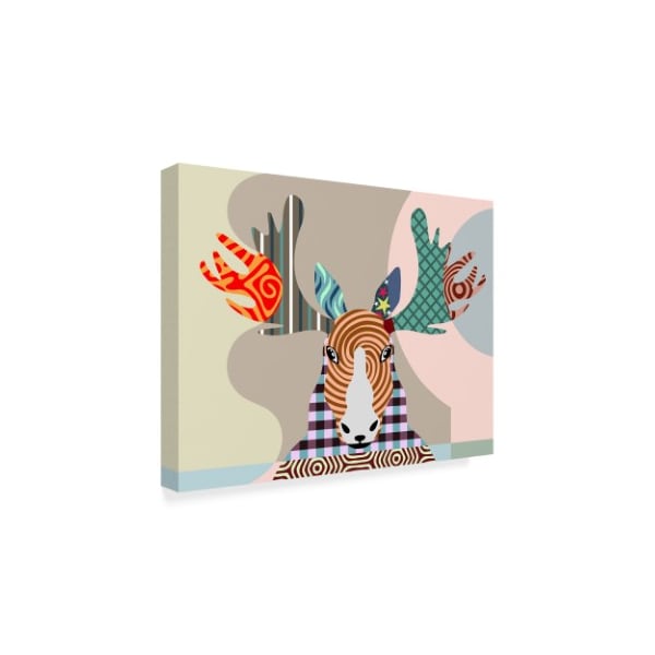 Lanre Adefioye 'Elk Moose' Canvas Art,18x24